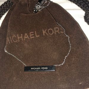 SOLD SOLD SOLD MK Bar Necklace &Genuine Turquoise